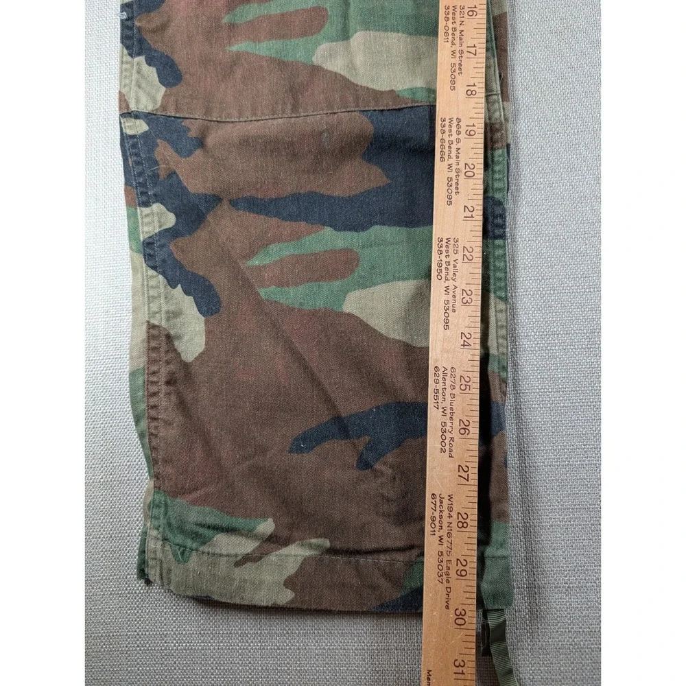Vintage US Military M81 Woodland Camo Cold Weather Cargo Combat Pants S-R
